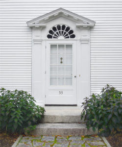 The entryway of a historic Castine home. Photo courtesy of Loi Thai.