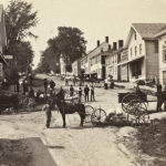 Lower Main Street in Castine, 1885 A.H. Folsom, photographer