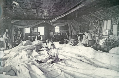 Sail loft interior, c. 1880