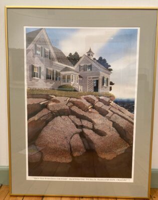 David Dodge Gray limited edition signed print, High Tide With Green Shutters, 1997 Donated by Friends of CHS.