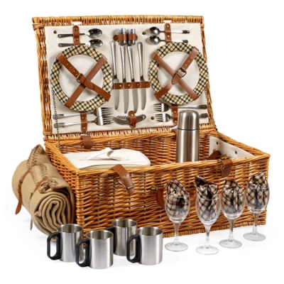 Dorset Picnic Basket for Four from Scully & Scully