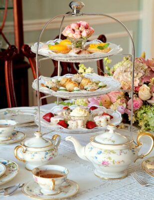 High Tea for 6 at the historic Grindle House Donated by CHS Staff, Pentagoet Inn, Antiques by the Sea, Ebee's Sweets, and TeaMainea.